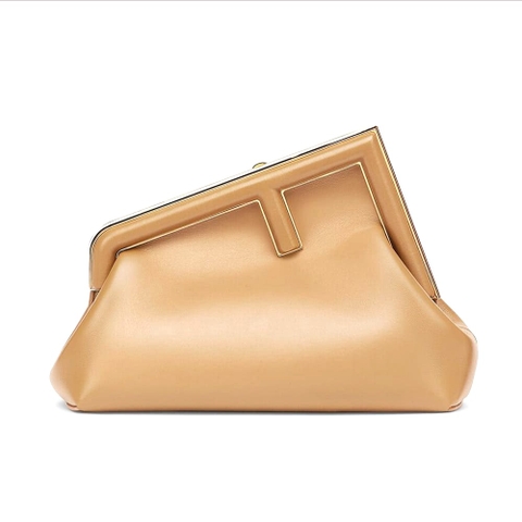 TÚI FENDI Women First Small Nappa Leather Bag-Light Brown