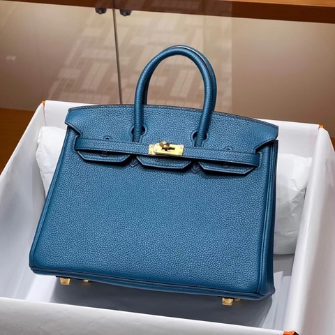 Túi Hermes Birkin Mykonos Togo 25CM Handmade khâu tay(Giá liên hệ)