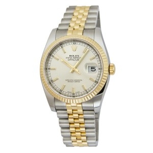 ĐỒNG HỒ ROLEX Oyster Perpetual Datejust 36 Silver Dial Stainless Steel and 18K Yellow Gold