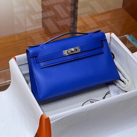 TÚI HERMES Kelly Bleu electric Swift Leather 22CM(giá liên hệ)