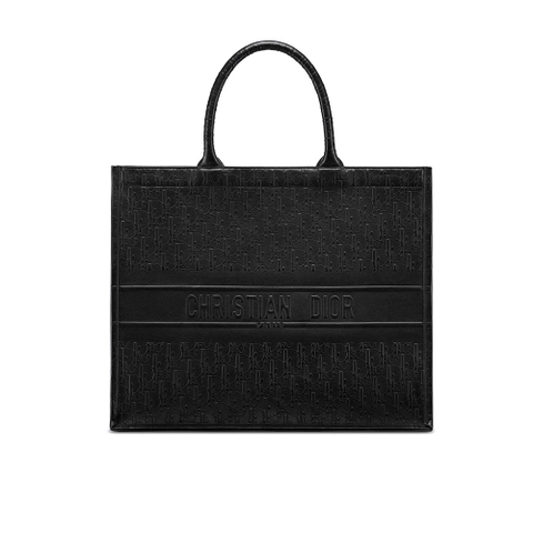 TÚI Dior Women Book Tote Dior Oblique Bag-Black