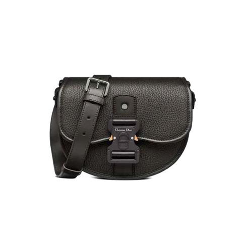 TÚI DIOR Gallop Messenger Bag Black Grained Calfskin