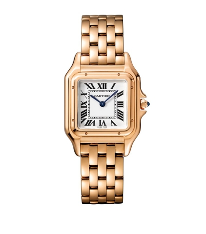 Đồng hồ CARTIER Medium Rose Gold Panthère de Cartier Watch 27mm mặt số màu trắng
