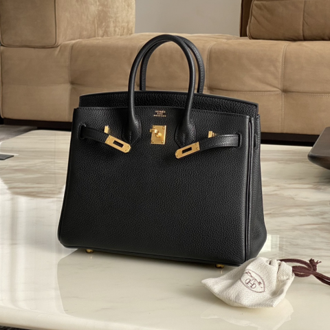 Túi Hermes Birkin Togo 25CM Black Handmade khâu tay(Giá liên hệ)