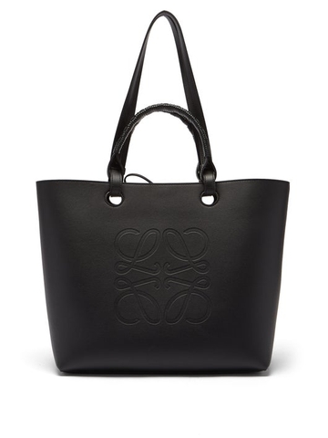 TÚI LOEWE Anagram-debossed leather tote bag