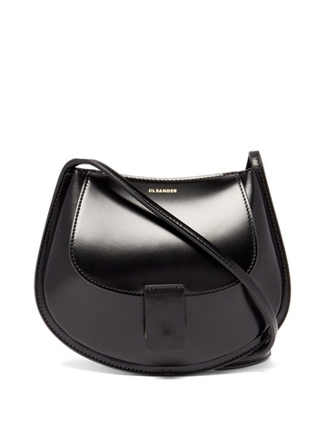 TÚI JIL SANDER Logo-embossed mini leather shoulder bag