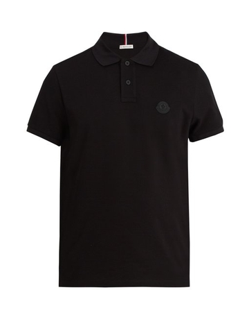 ÁO POLO MONCLER Logo-embroidered cotton-piqué polo shirt