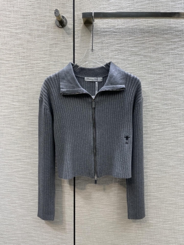 ÁO DIOR Cardigan Gray Sweater