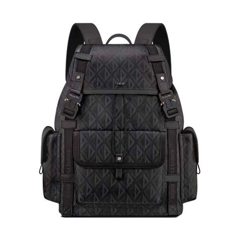 BALO DIOR Hit the Road Backpack Black CD Diamond Canvas