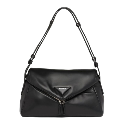 TÚI Prada Women Padded Nappa Leather Prada Signaux Bag-Black