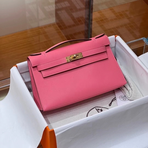 TÚI HERMES Kelly Pink Swift Leather 22CM(giá liên hệ)