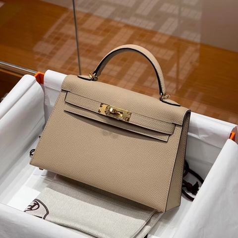 Túi Hermes Mini Kelly Trench 19CM Handmade khâu tay(Giá liên hệ)