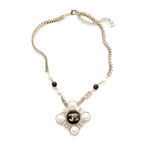 DÂY CHUYỀN CHANEL 25K DOUBLE CC CATWALK PEARLS AND ORNAMENT 26
