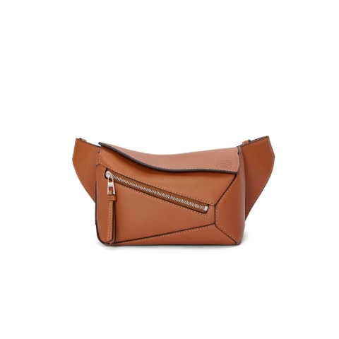 Túi LOEWE Mini Puzzle Bumbag in classic calfskin tan unisex