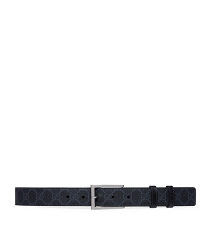 DÂY LƯNG GUCCI  Reversible Leather GG Supreme Belt khóa trắng