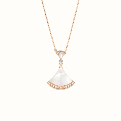 Vòng cổ BVLGARI DIVAS’ DREAM Necklace in 18 KT M.O.P vàng hồng 18K