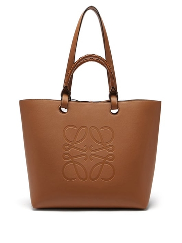 TÚI LOEWE Anagram-debossed leather tote bag