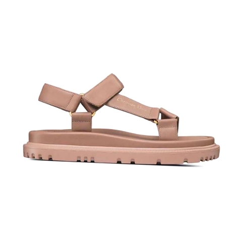 DÉP SANDALS Dior Women D-Wave Sandal Pink Lambskin