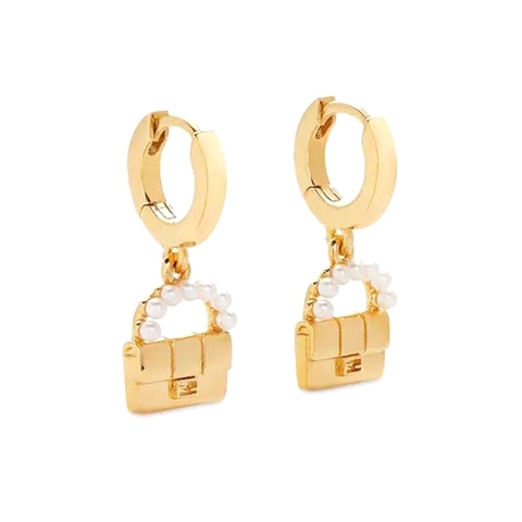 Bông tai Fendi Women Baguette Earrings ​Gold-Colored