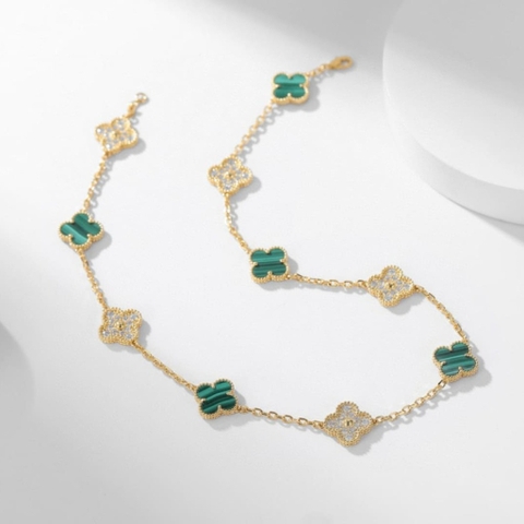 DÂY CHUYỀN VAN CLEEF & ARPELS MALACHITE AND DIAMOND