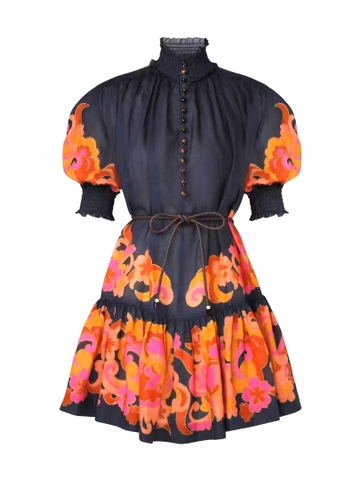 VÁY ZIMMERMANN WITH BLACK AND ORANGE High Classy