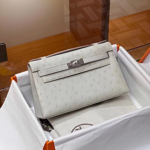 TÚI HERMES Kelly Beton Ostrich da đà điểu 22CM(giá liên hệ)