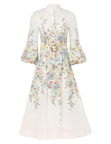 VÁY ZIMMERMANN MATCHMAKER BUTTONED MIDI DRESS