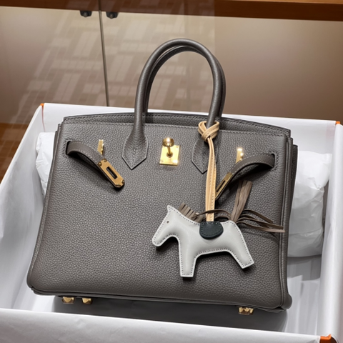 Túi Hermes Birkin Togo Etain 25CM Handmade khâu tay(Giá liên hệ)