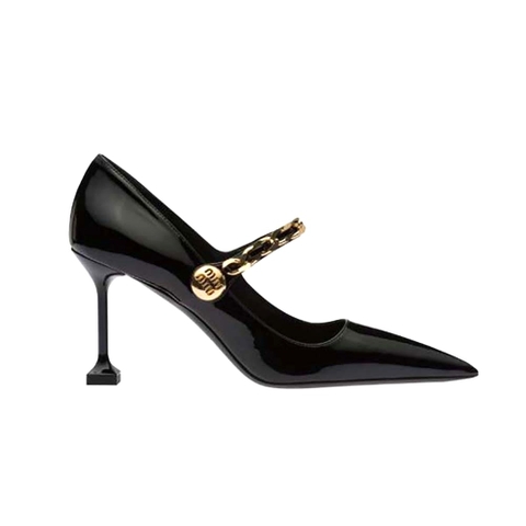 GIÀY Miu Miu Women Patent Leather Pumps in 85mm Heel Height-Black