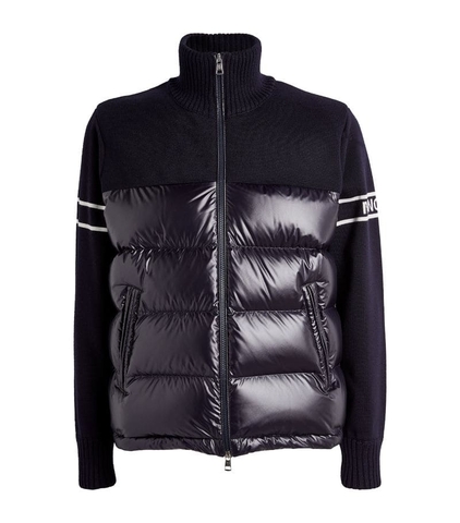 ÁO MONCLER Zip-Up Cardigan Jacket