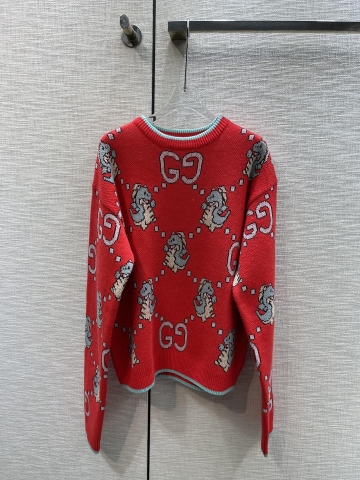 ÁO Gucci Dragon Sewing Red Sweater