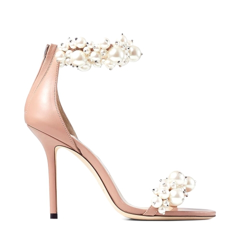 GIÀY Jimmy Choo Women Maisel 100 Ballet Pink Nappa Leather Sandals