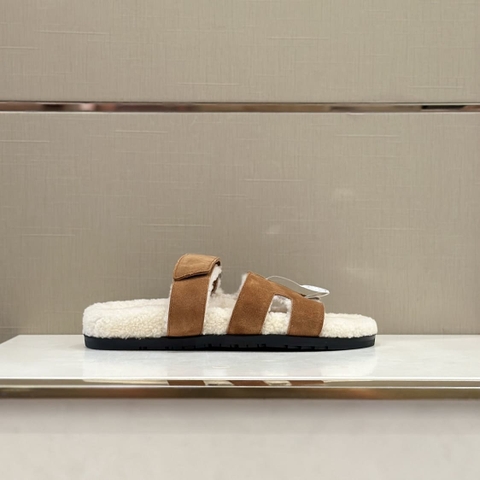 DÉP HERMES CHYPRE FUR SANDAL AAA