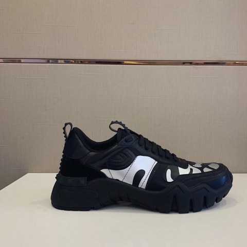 GIÀY VALENTINO CAMOULFLAGE LEATHER SNEAKER SHOES AAA