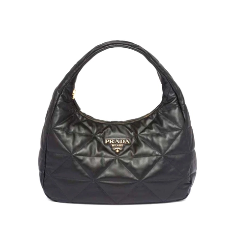 TÚI Prada Women Large Topstitched Nappa-Leather Bag-Black