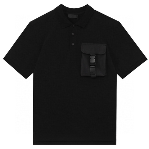 ÁO PRADA MILANO POCKET POLO-SHIRT SS2022
