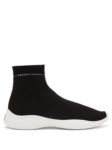 GIÀY PRADA  America's Cup Stretch-knit trainers