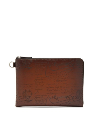 TÚI BERLUTI Nino Scritto leather pouch