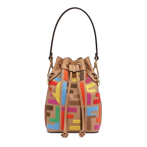 TÚI Fendi Women Mon Tresor Multicolor FF Canvas Mini-Bag