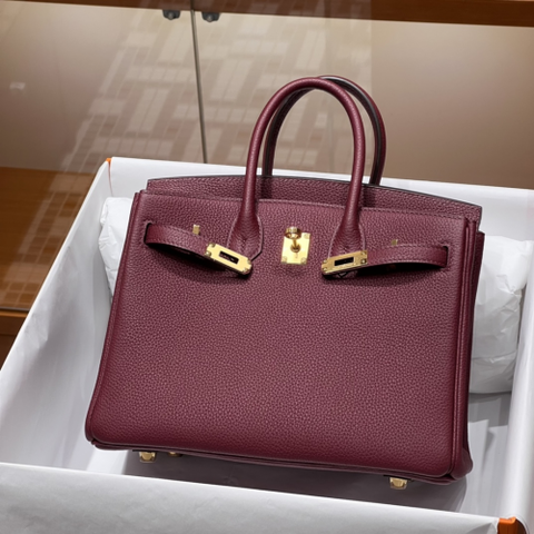 Túi Hermes Birkin Togo Ruby 25CM Handmade khâu tay(Giá liên hệ)