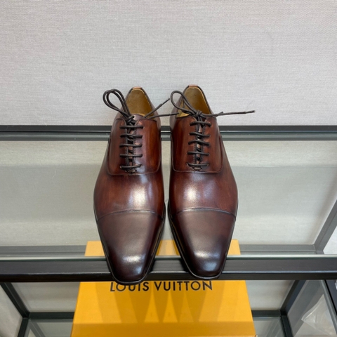 GIÀY LOUIS VUITTON BROWN LEATHER BROGUES SHOES