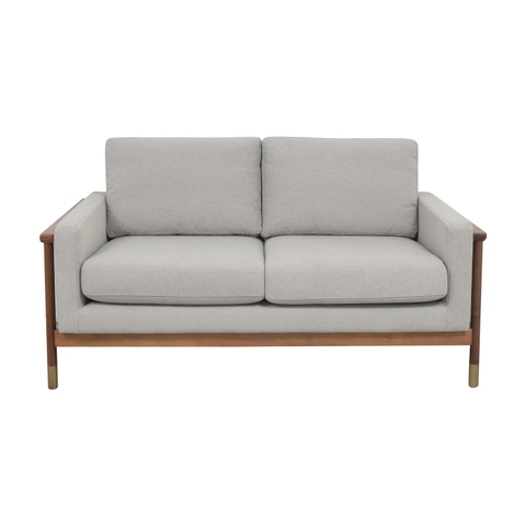 SOFA Interior GREY Single -Cushion LINEN SOFA