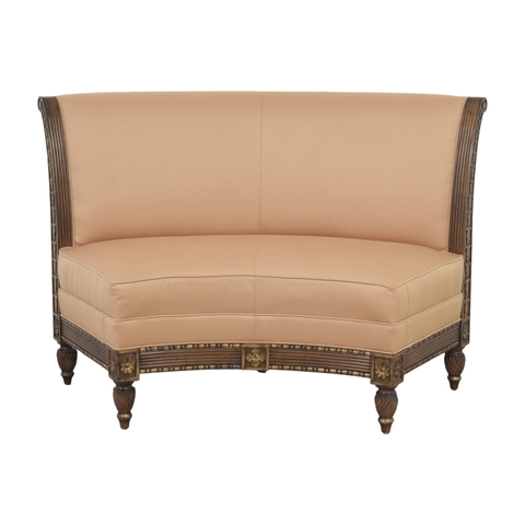 SOFA BERVELY Curved Banquette LEATHER SOFA