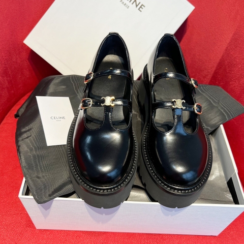 GIÀY CELINE Black Leather loafer