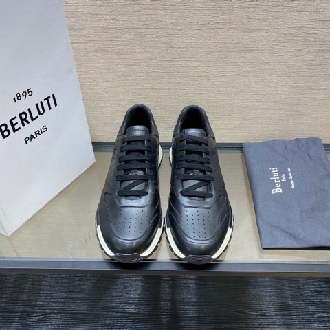 GIÀY BERLUTI Leather Black Sneaker shoes