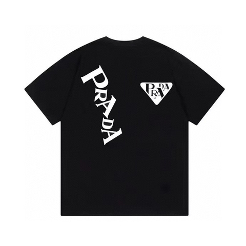 ÁO PRADA print cotton jersey T-shirt