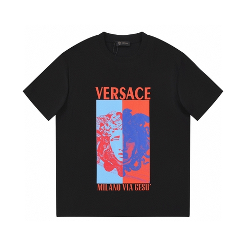 ÁO VERSACE print cotton jersey T-shirt