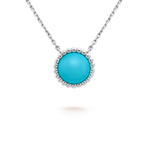 DÂY CHUYỀN VAN CLEEF & ARPELS PERLE'E COULEURS TURQUOISE 18K WHITE GOLD