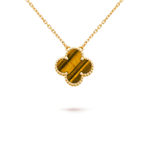 DÂY CHUYỀN VAN CLEEF & ARPELS TIGER EYE 18K ROSE GOLD