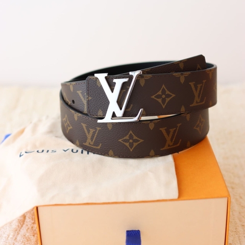DÂY LƯNG LOUIS VUITTON LV BROWN MONOGRAM Khóa bạc